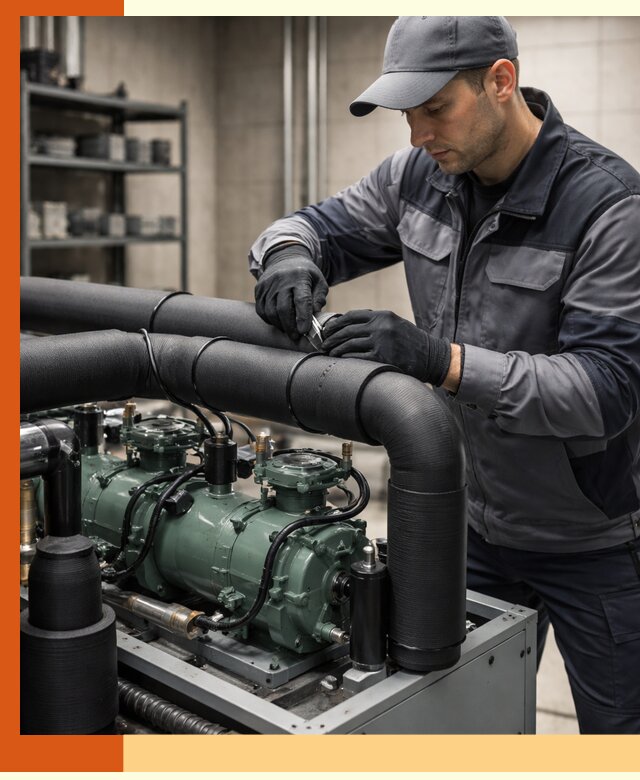 Утепление холодильного агрегата и теплоизоляция в Дедовске