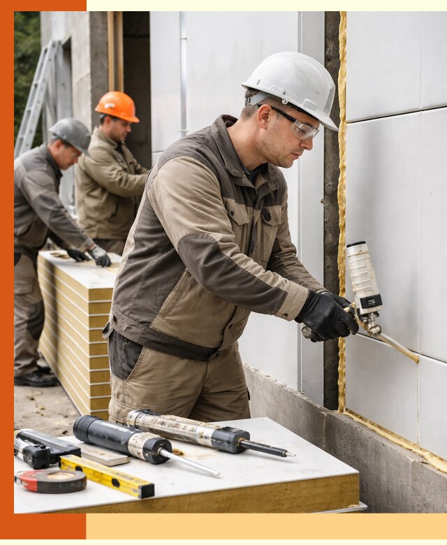 Утепление сэндвич-панелей пенополиуретаном в Дедовске