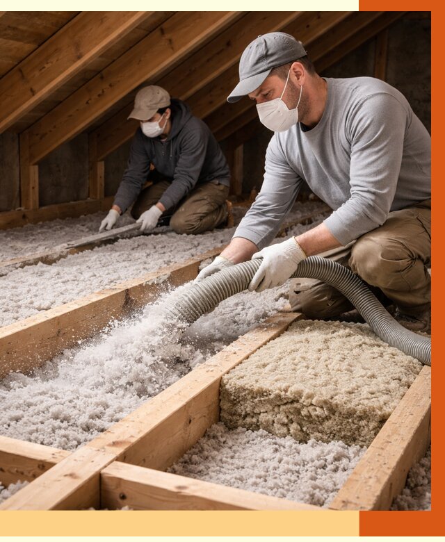 Заполнение полостей чердачного перекрытия в Дедовске от 4948 руб. | ТепломастерДдв