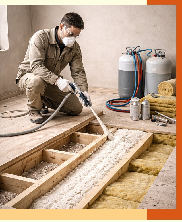 Заполнение полостей межэтажного перекрытия в Дедовске от 4618 руб. | ТепломастерДдв