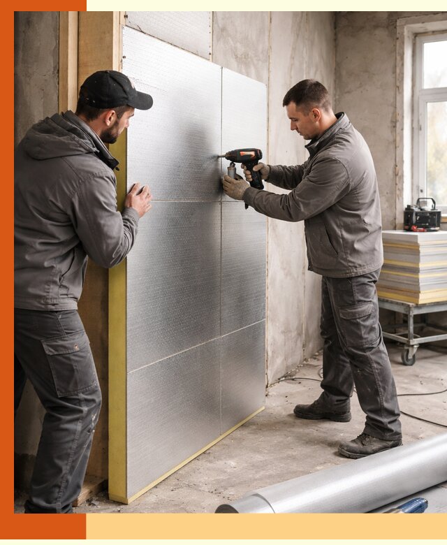 Утепление PIR панелями домов и зданий в Дедовске