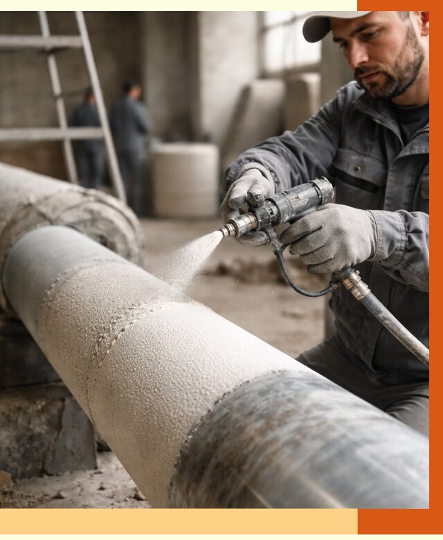 Утепление труб жидкой теплоизоляцией в Дедовске от 8246 руб. под ключ | ТепломастерДдв