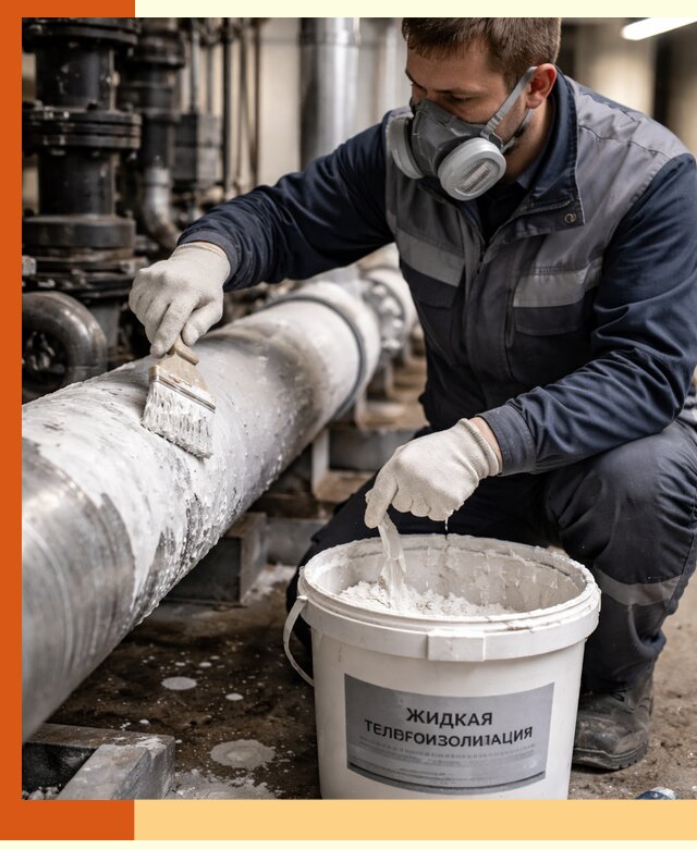 Утепление оборудования жидкой теплоизоляцией в Дедовске