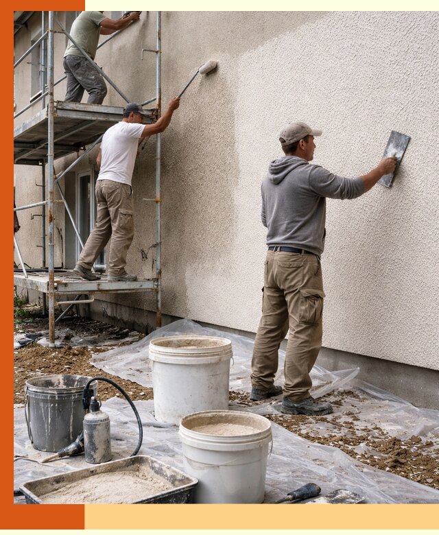 Утепление фасада жидкой пробкой в Дедовске