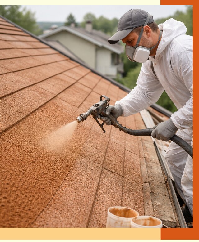 Утепление кровли жидкой пробкой в Дедовске от 2969 руб./м² под ключ | ТепломастерДдв