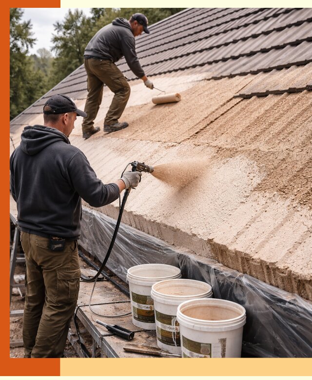 Утепление кровли жидкой пробкой в Дедовске для домов и зданий