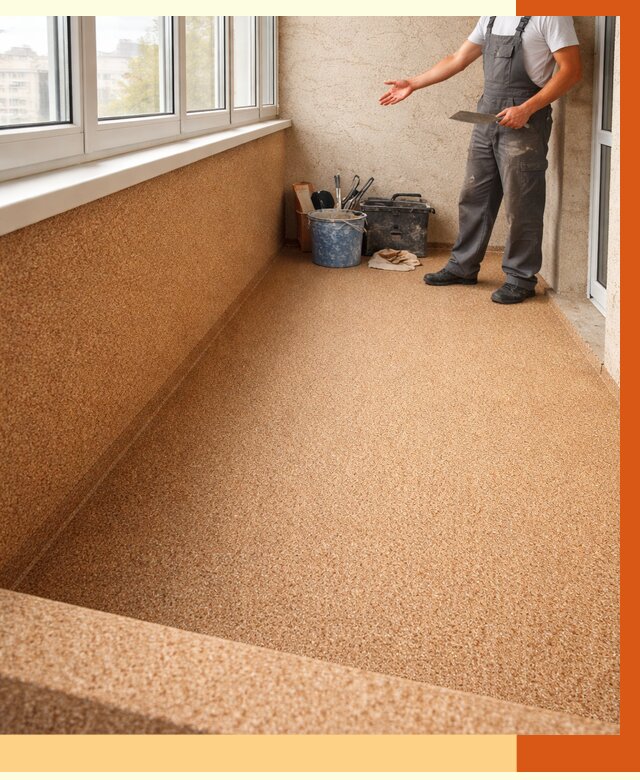 Утепление балкона жидкой пробкой в Дедовске от 4013 руб/м² под ключ | ТепломастерДдв