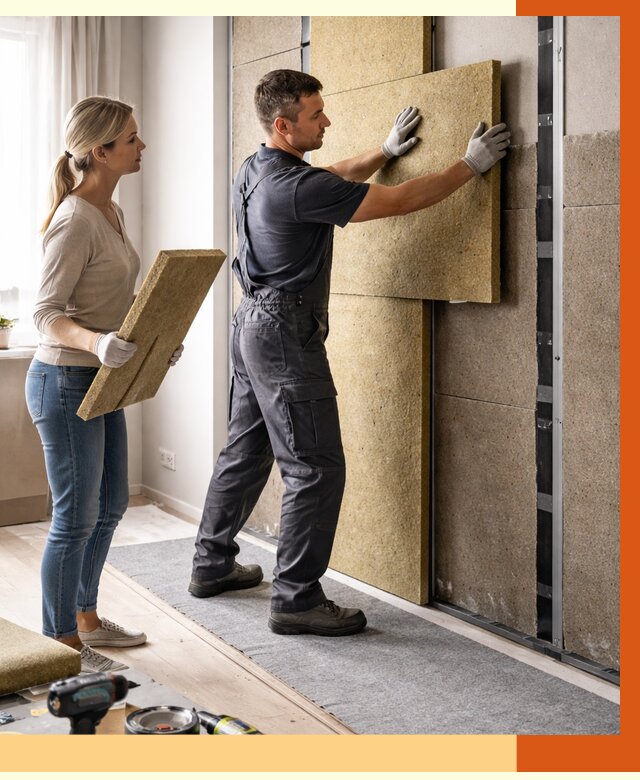 Профессиональная шумоизоляция квартиры в Дедовске от 8246 руб. за м2 | ТепломастерДдв