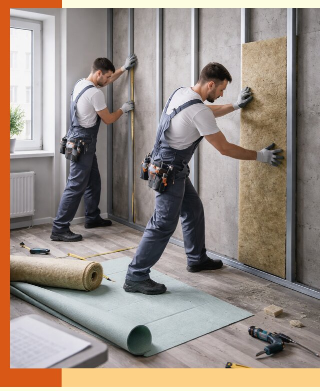 Шумоизоляция квартиры под ключ в Дедовске — профессионально и гарантированно