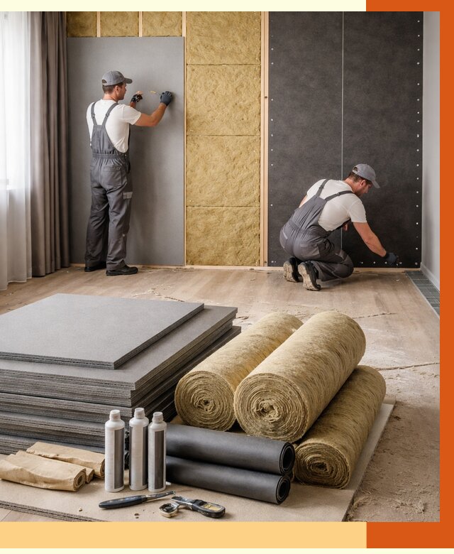 Шумоизоляция дома в Дедовске от 4948 руб/м2 — комплексная звукоизоляция под ключ | ТепломастерДдв