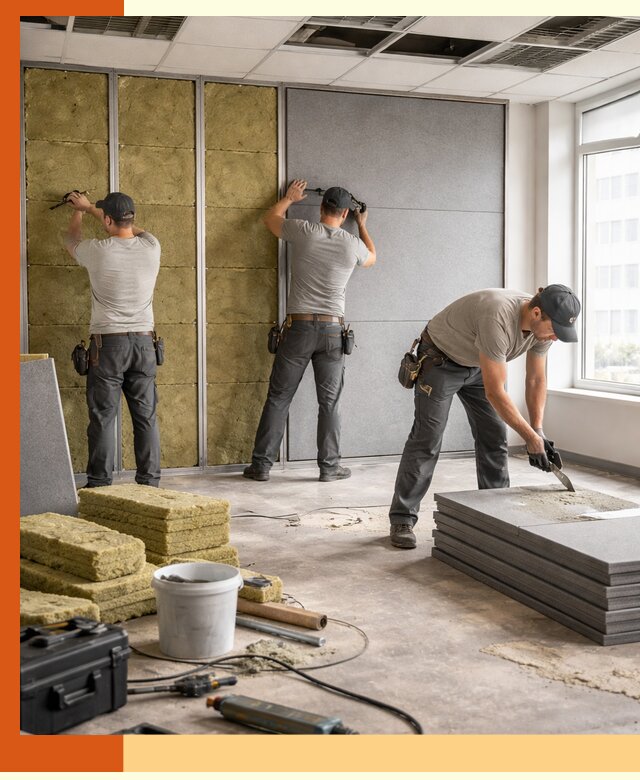 Профессиональная шумоизоляция офисов в Дедовске для комфорта сотрудников