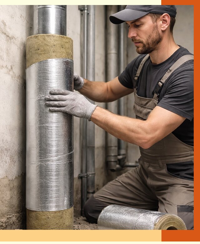 Шумоизоляция труб в Дедовске от 1319 руб. — шумоподавление и звукоизоляция труб | ТепломастерДдв