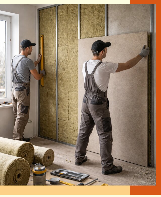 Шумоизоляция стен в Дедовске от 4948 руб/м2 — звукоизоляция стен под ключ | ТепломастерДдв