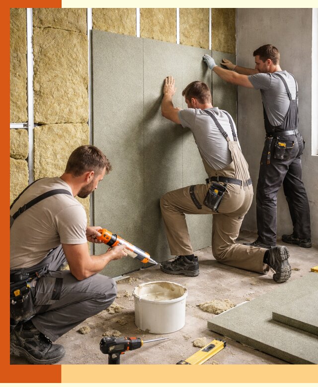 Профессиональная шумоизоляция стен в Дедовске для квартир и домов