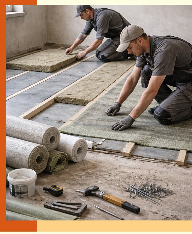 Шумоизоляция пола в Дедовске — профессиональная звукоизоляция помещений