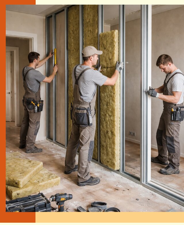 Шумоизоляция межкомнатных перегородок в Дедовске эффективно и надёжно