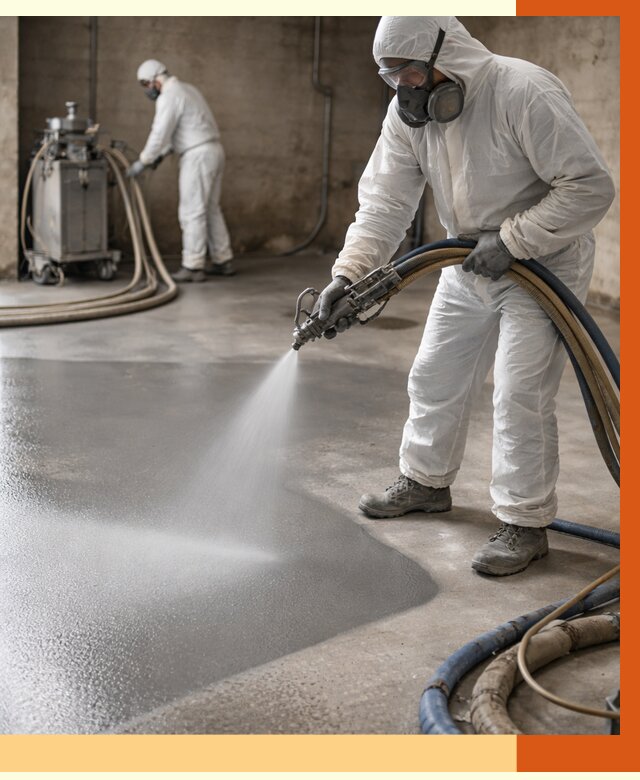 Гидроизоляция полимочевиной в Дедовске от 9346 руб/м² — напыление полимерной гидроизоляции | ТепломастерДдв