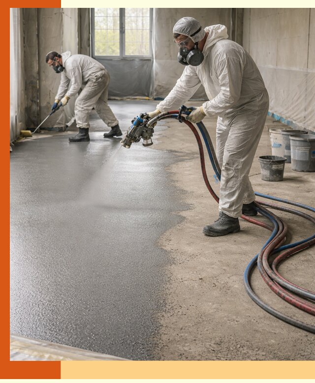 Гидроизоляция полимочевиной полов и конструкций в Дедовске