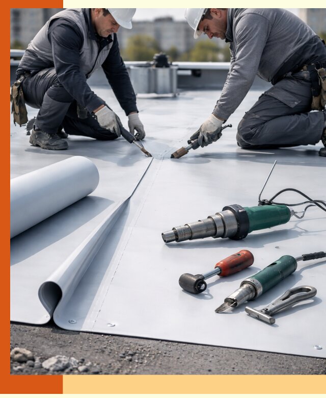 Гидроизоляция мембранной кровли в Дедовске: монтаж и ремонт быстро