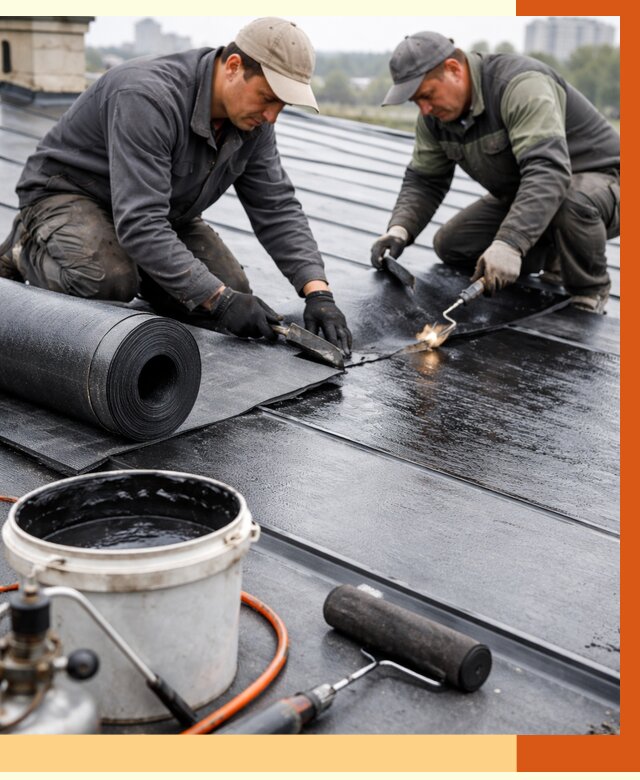 Гидроизоляция фальцевой кровли в Дедовске от 8246 руб. под ключ | ТепломастерДдв