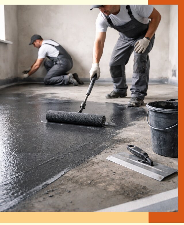 Профессиональная гидроизоляция пола в Дедовске от 9346 руб. под ключ | ТепломастерДдв