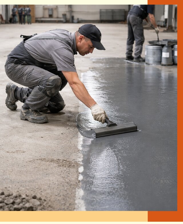 Гидроизоляция промышленного пола в Дедовске от 1319 руб./м2 — ТепломастерДдв специалисты под ключ