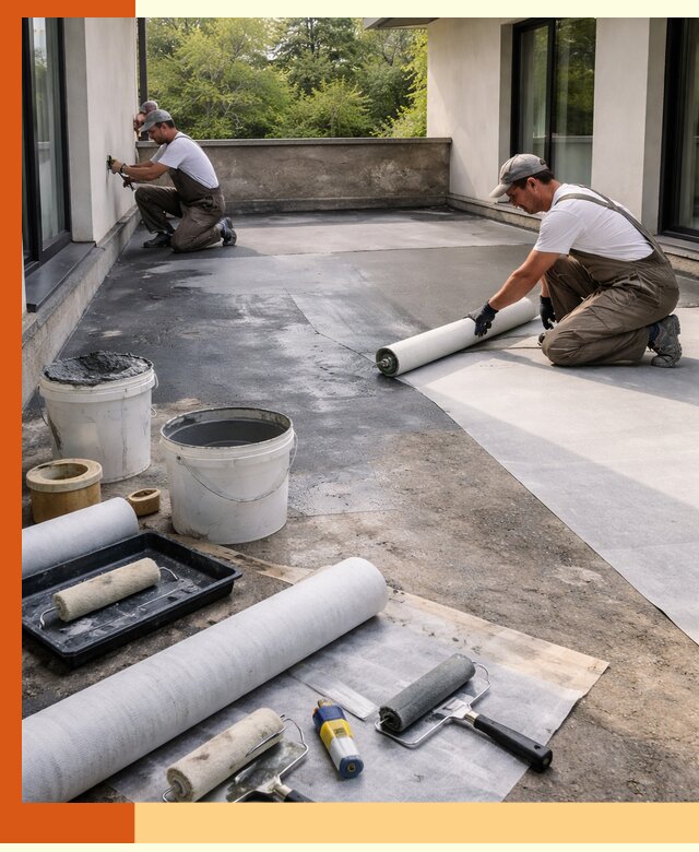 Гидроизоляция террасы в Дедовске — надежная защита от влаги и протечек