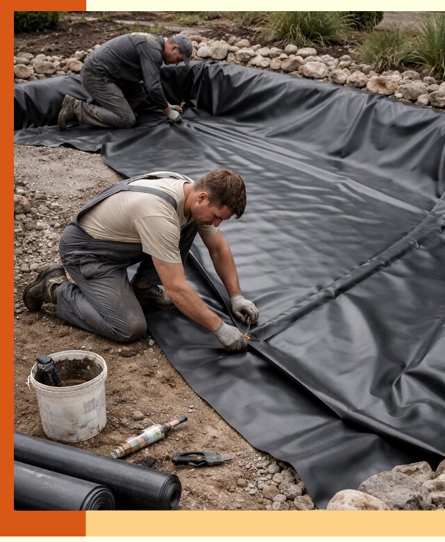 Гидроизоляция пруда в Дедовске: надежная защита и герметизация