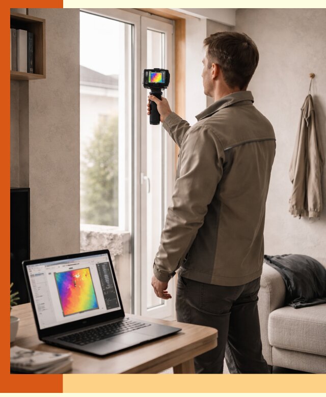 Тепловизионное обследование квартиры в Дедовске для поиска утечек тепла