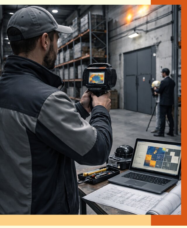 Тепловизионное обследование склада в Дедовске от 7147 руб. | ТепломастерДдв