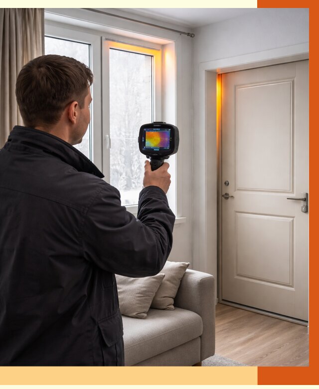 Тепловизионное обследование окон и дверей в Дедовске от 4948 руб. | ТепломастерДдв
