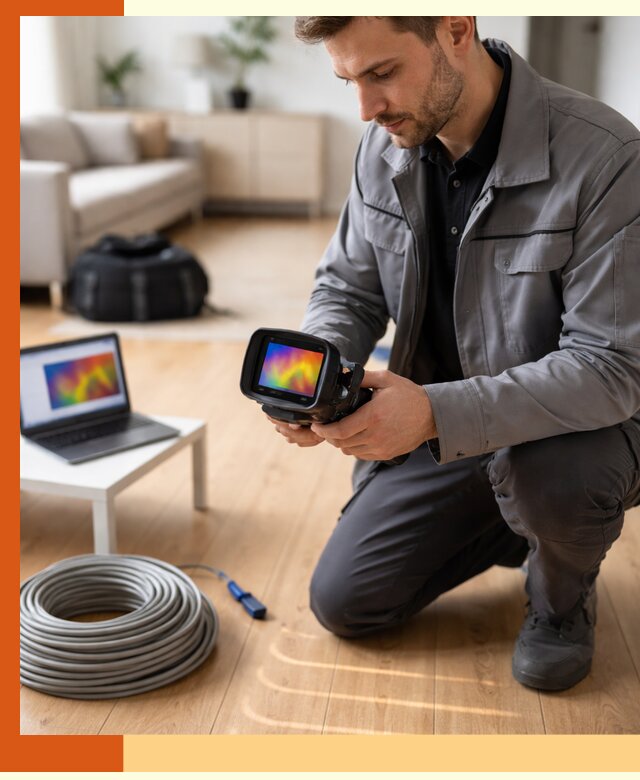 Тепловизионное обследование тёплого пола в Дедовске для точной диагностики