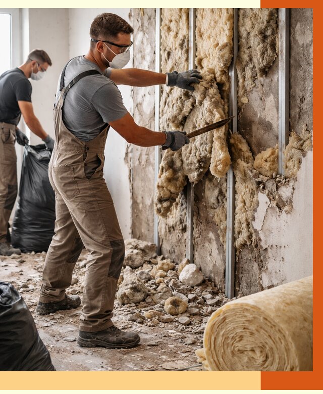 Демонтаж старого утеплителя в Дедовске от 3848 руб. — работы под ключ | ТепломастерДдв