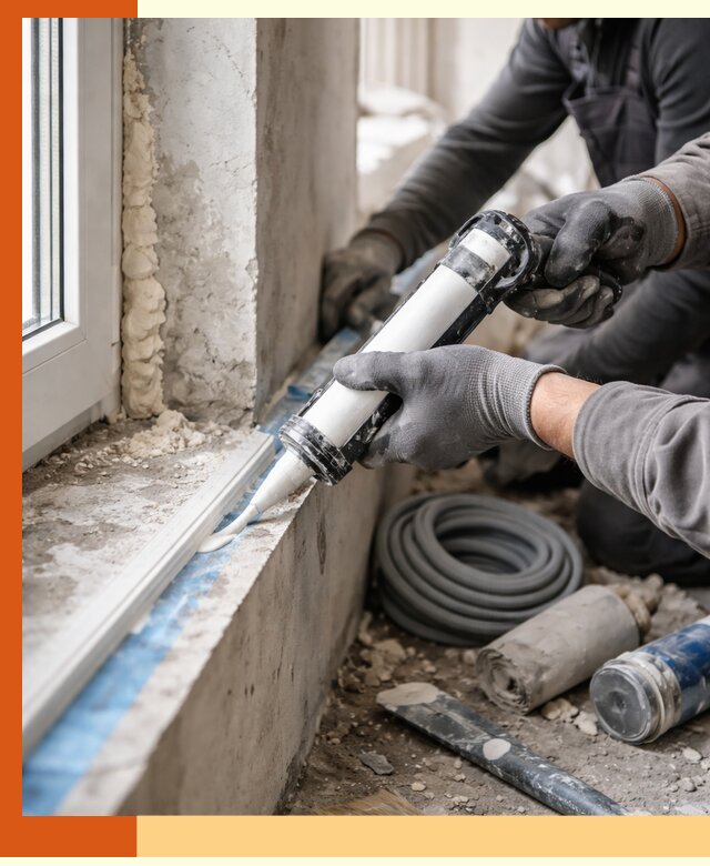 Герметизация стыков и примыканий зданий в Дедовске