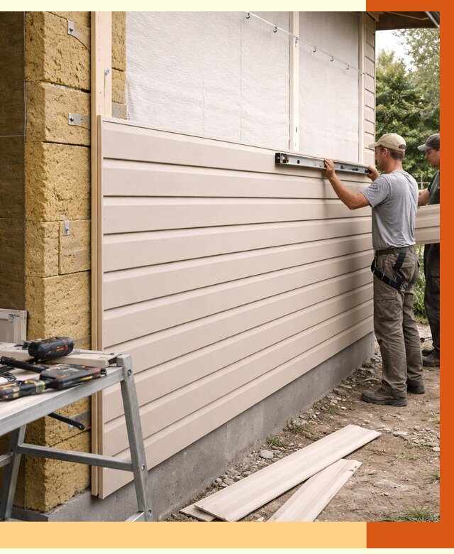 Монтаж сайдинга после утепления в Дедовске от 2034 руб. — обшивка и облицовка | ТепломастерДдв