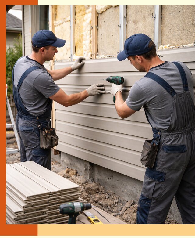 Монтаж сайдинга после утепления в Дедовске качественно и надежно